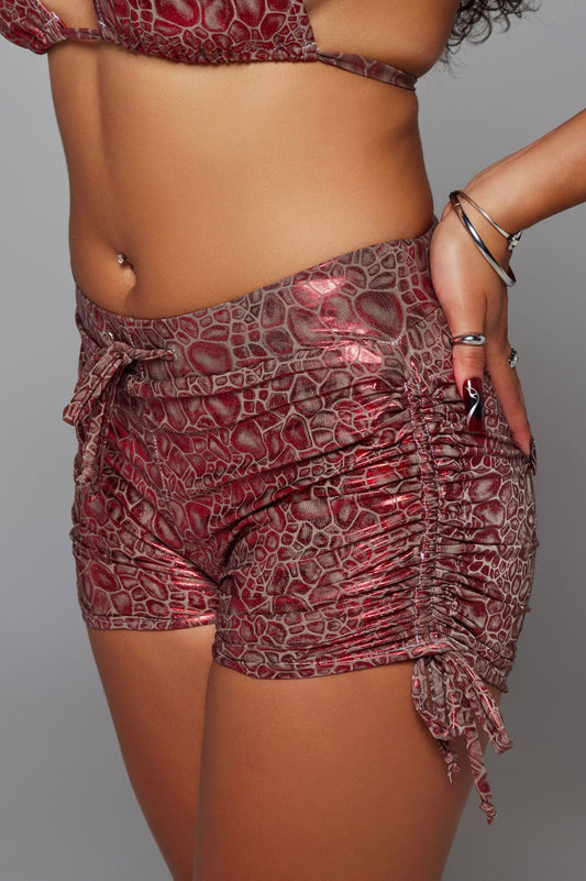 Bubbles in Red Shorts